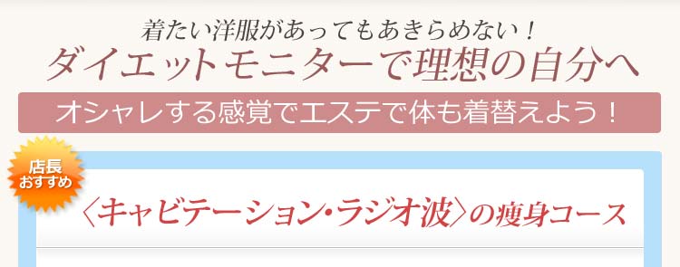 ダイエットモニターで理想の自分へ